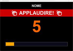 Applausometro durante applauso