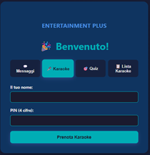 Prenotazione karaoke web